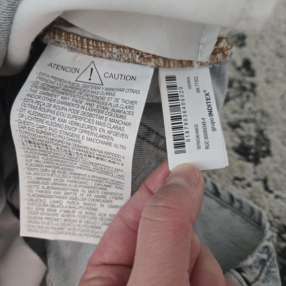 Zara Light Blue Denim Button Dawn Mini Dress Size SMALL - Picture 9 of 13